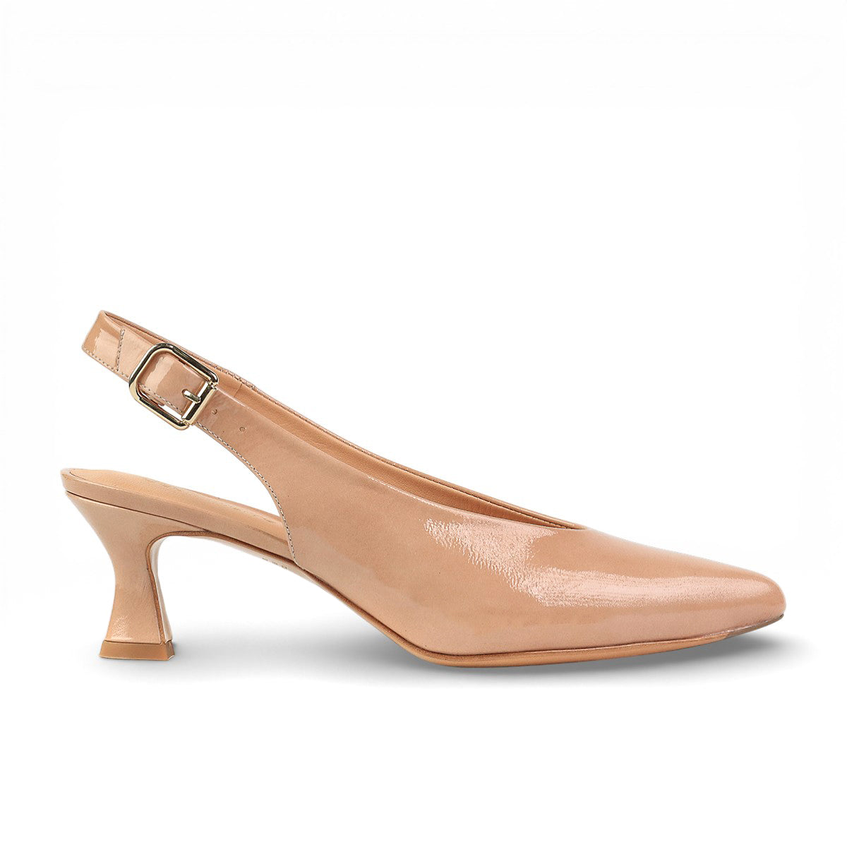 Zapatillas de charol estilo kitten heels clásicas para dama