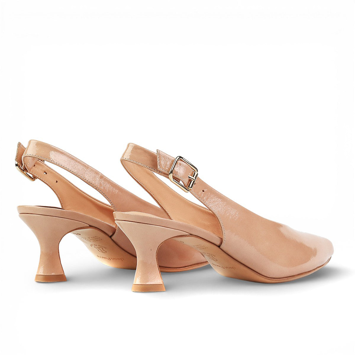 Zapatillas de charol estilo kitten heels clásicas para dama