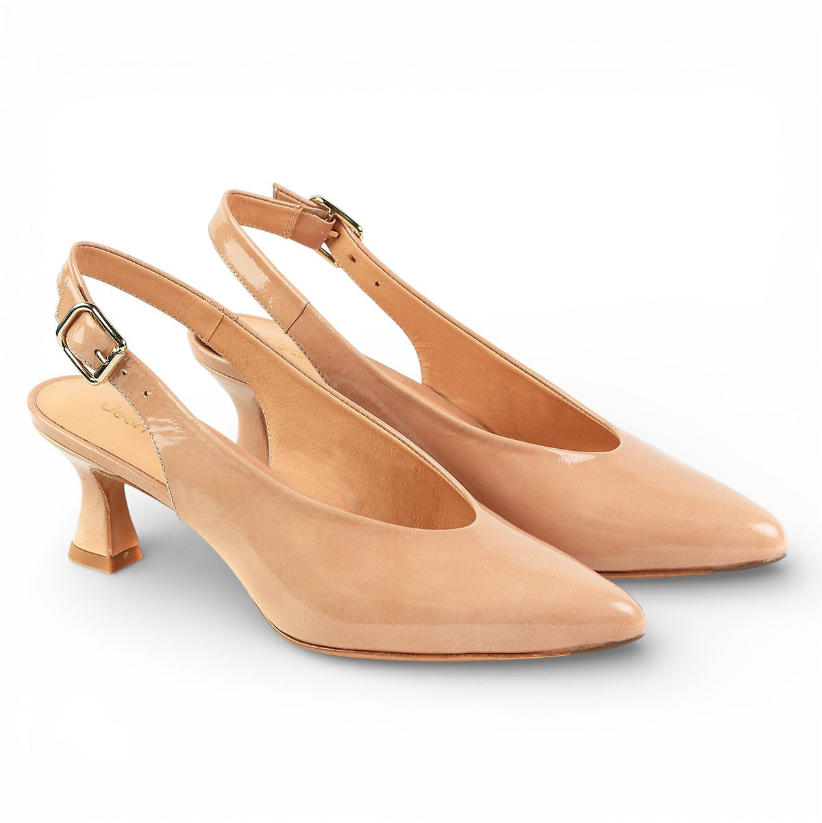 Zapatillas de charol estilo kitten heels clásicas para dama