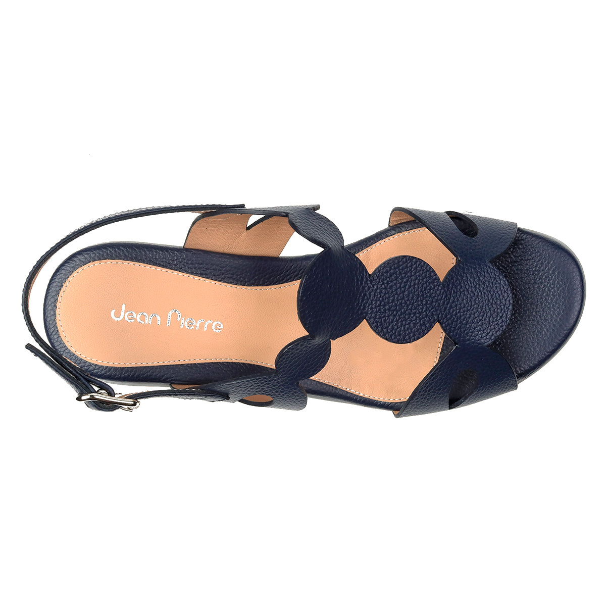 Sandalias de piel con suela ultraligera confort para dama