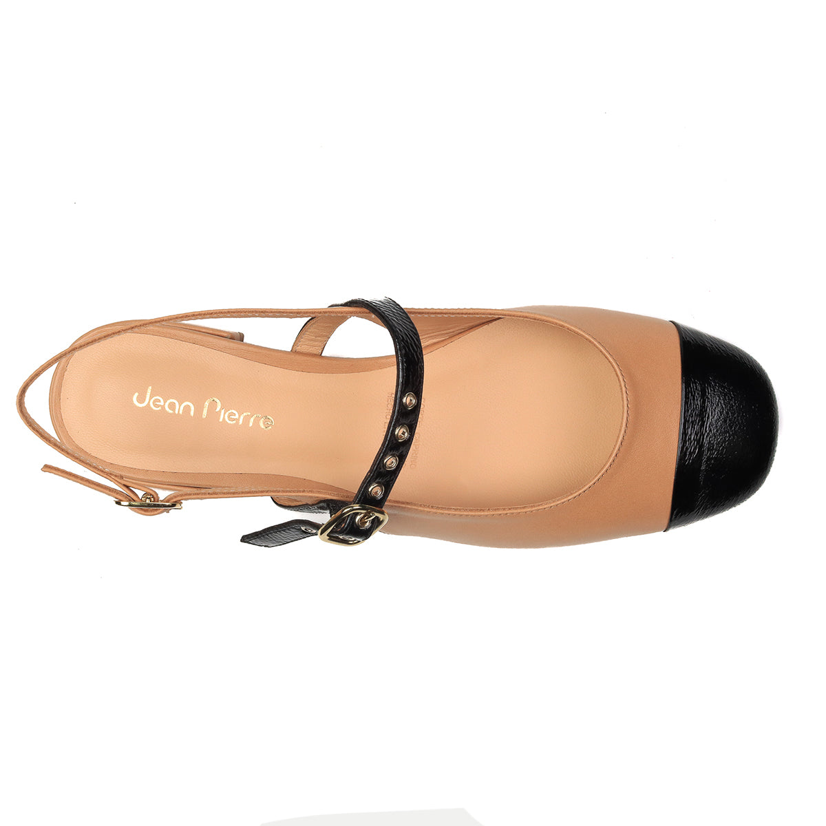 Balerina slingback de piel para dama