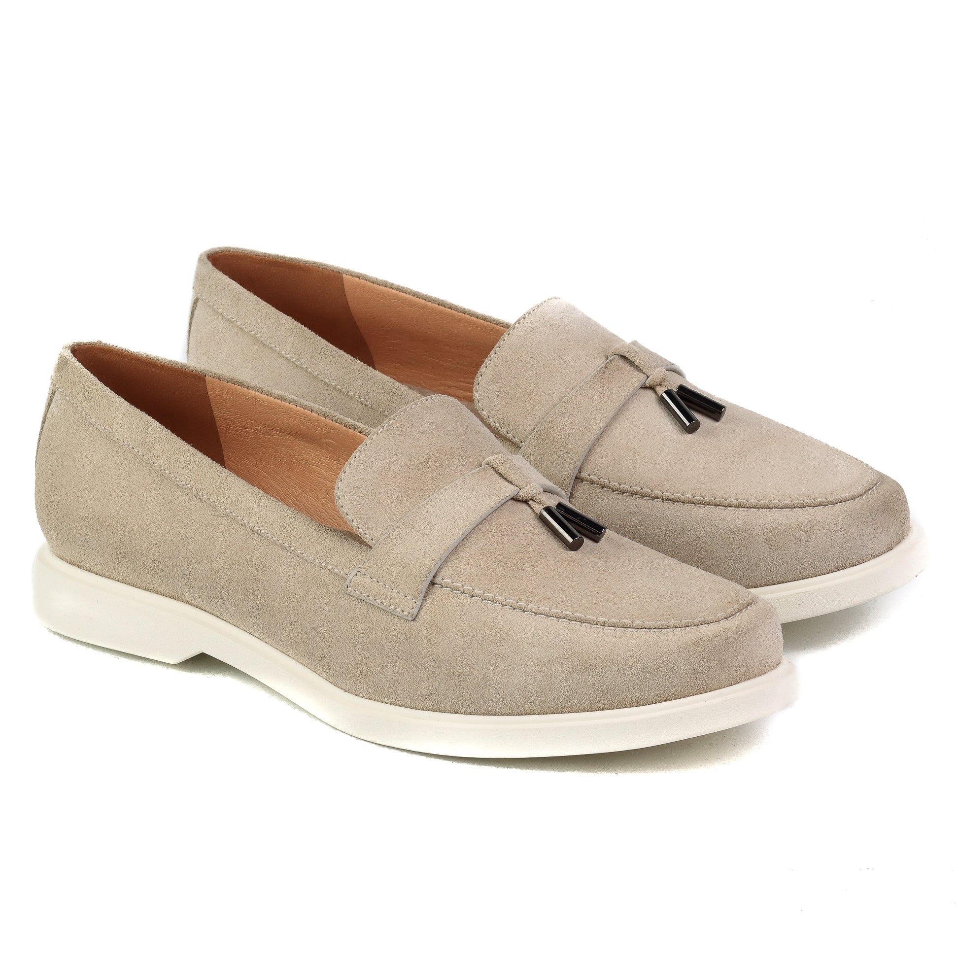 Mocasines de gamuza con suela ultraligera confort para dama