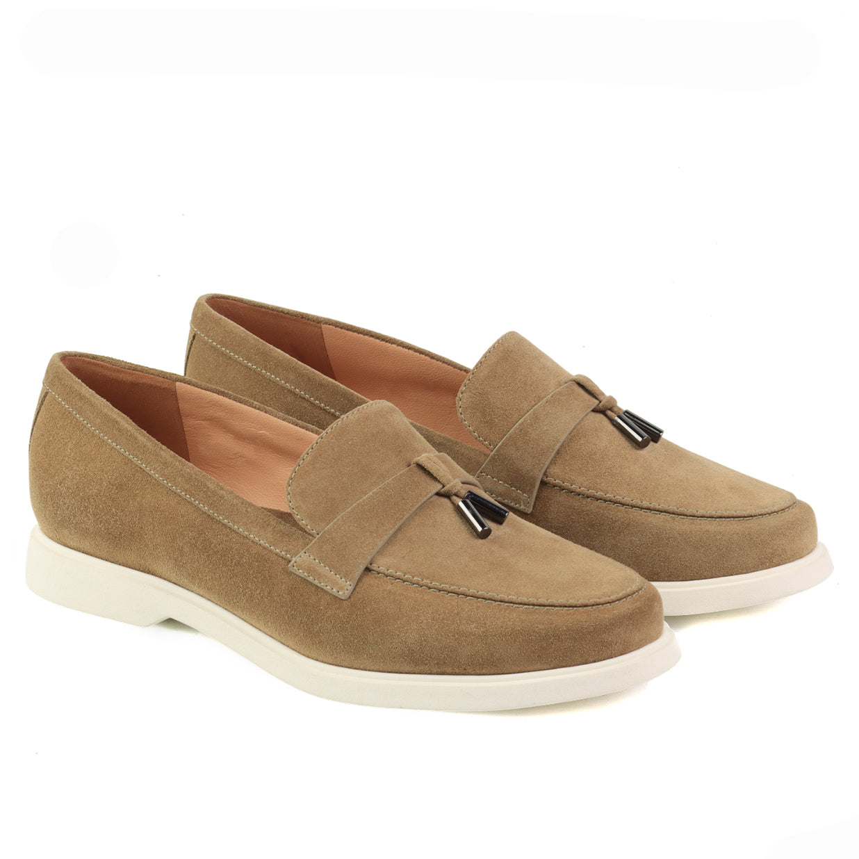 Mocasines de gamuza con suela ultraligera confort para dama