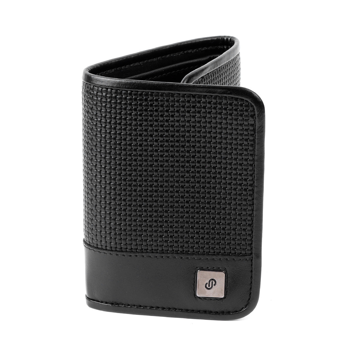 Cartera clásica de piel treccina para caballero