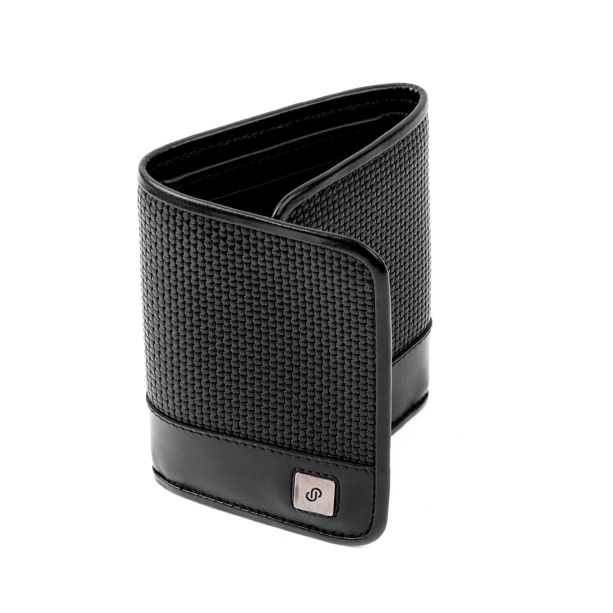 Cartera clásica de piel treccina para caballero