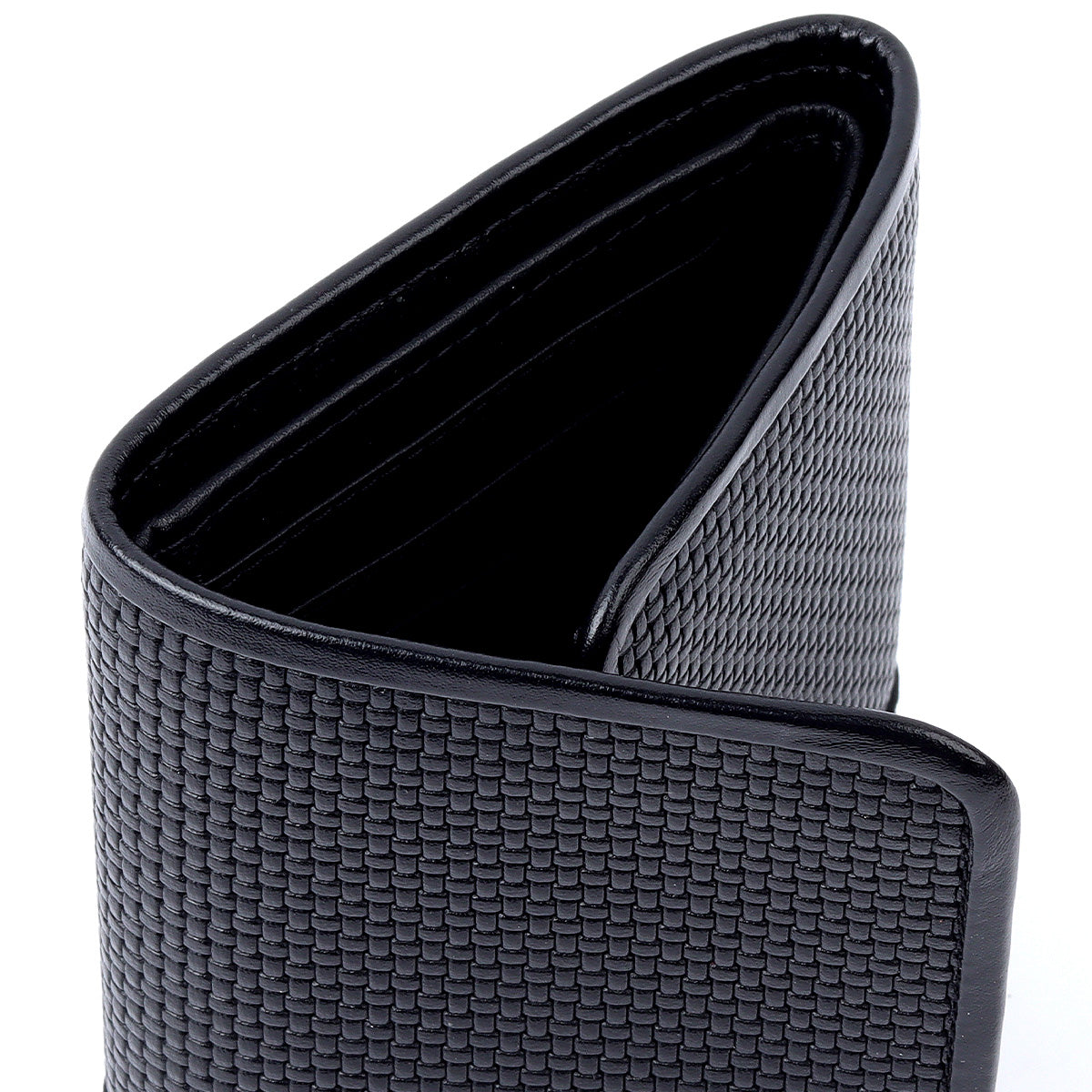 Cartera clásica de piel treccina para caballero