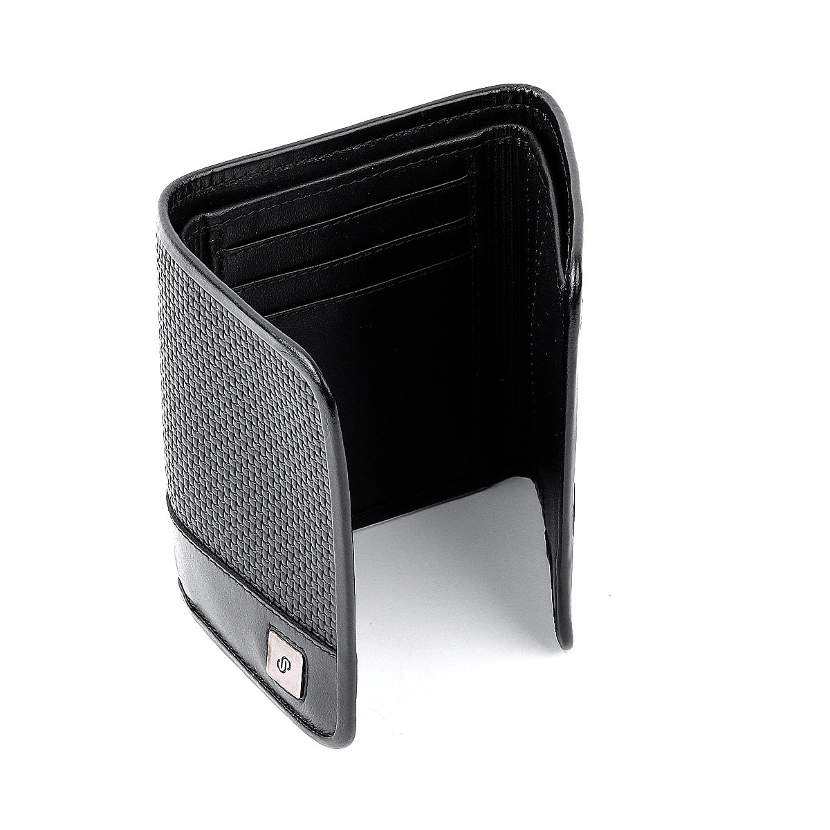 Cartera clásica de piel treccina para caballero