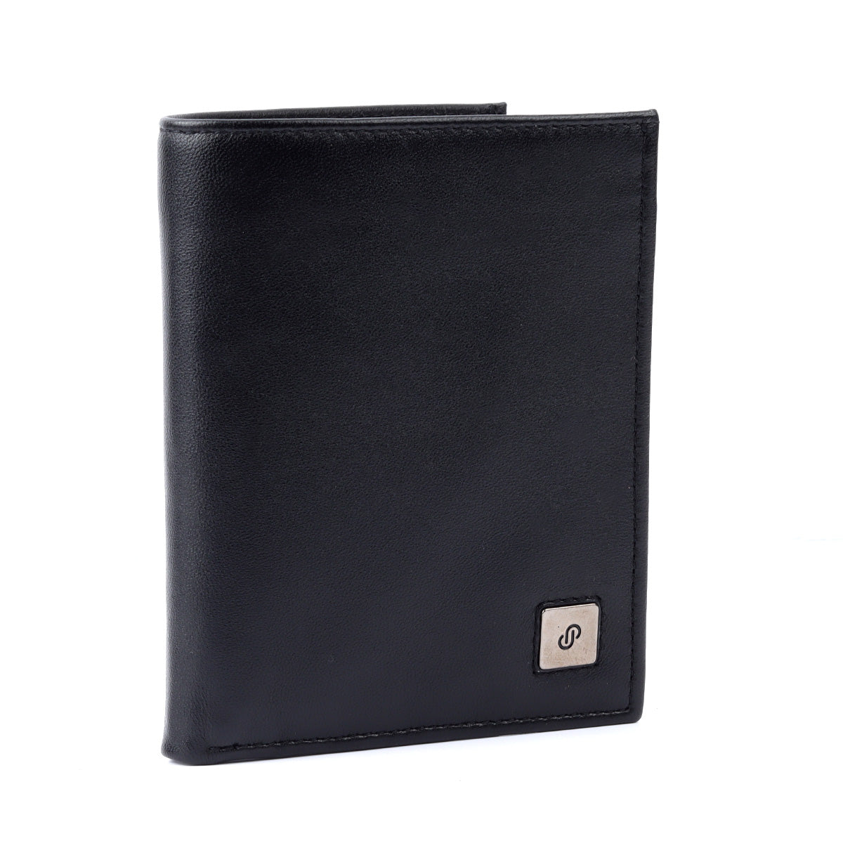 Cartera de piel lisa para hombre