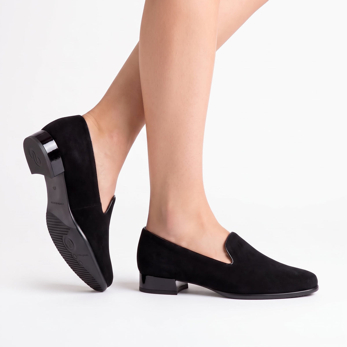Mocasines de ante para mujer