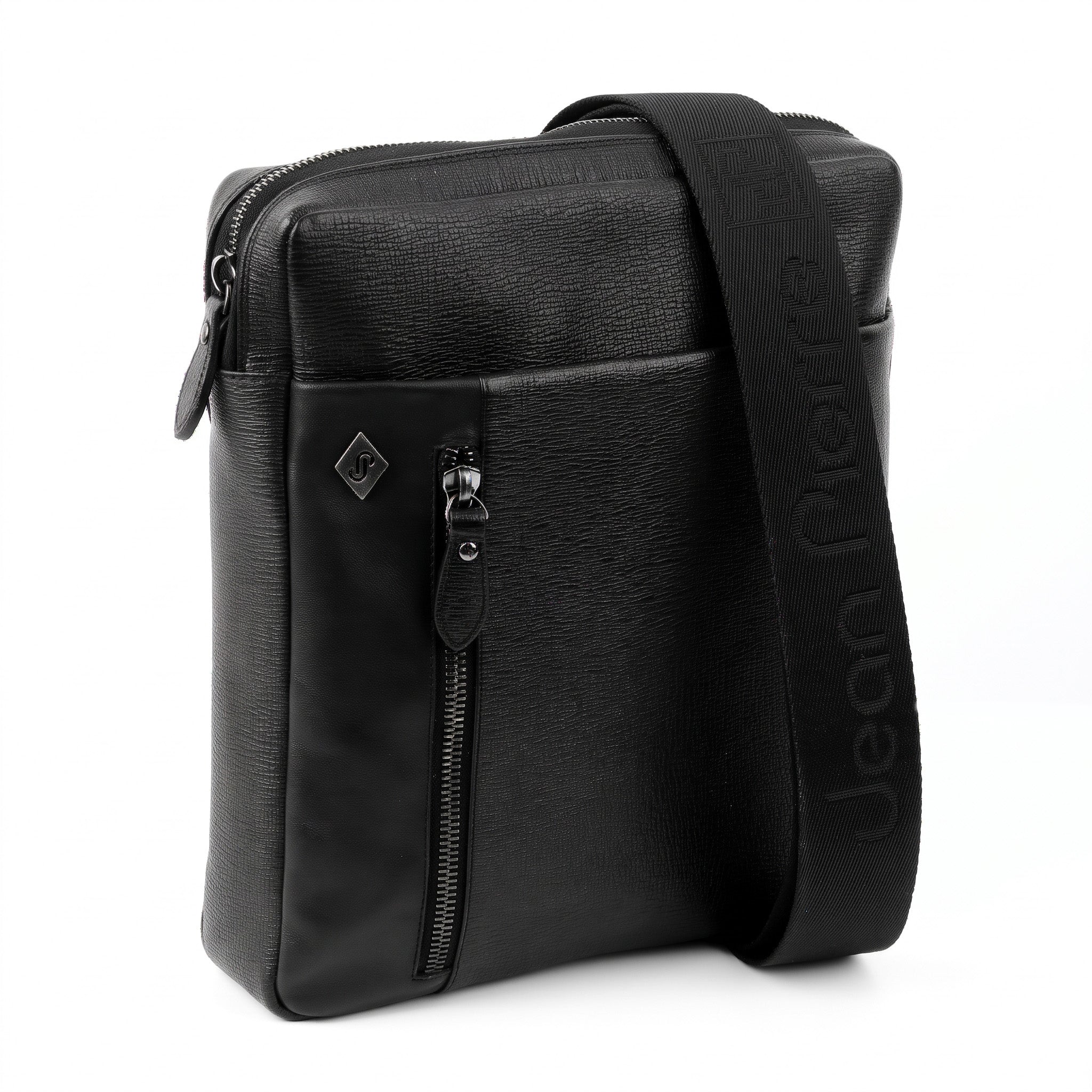 Bolso de piel tipo crossbody para hombre
