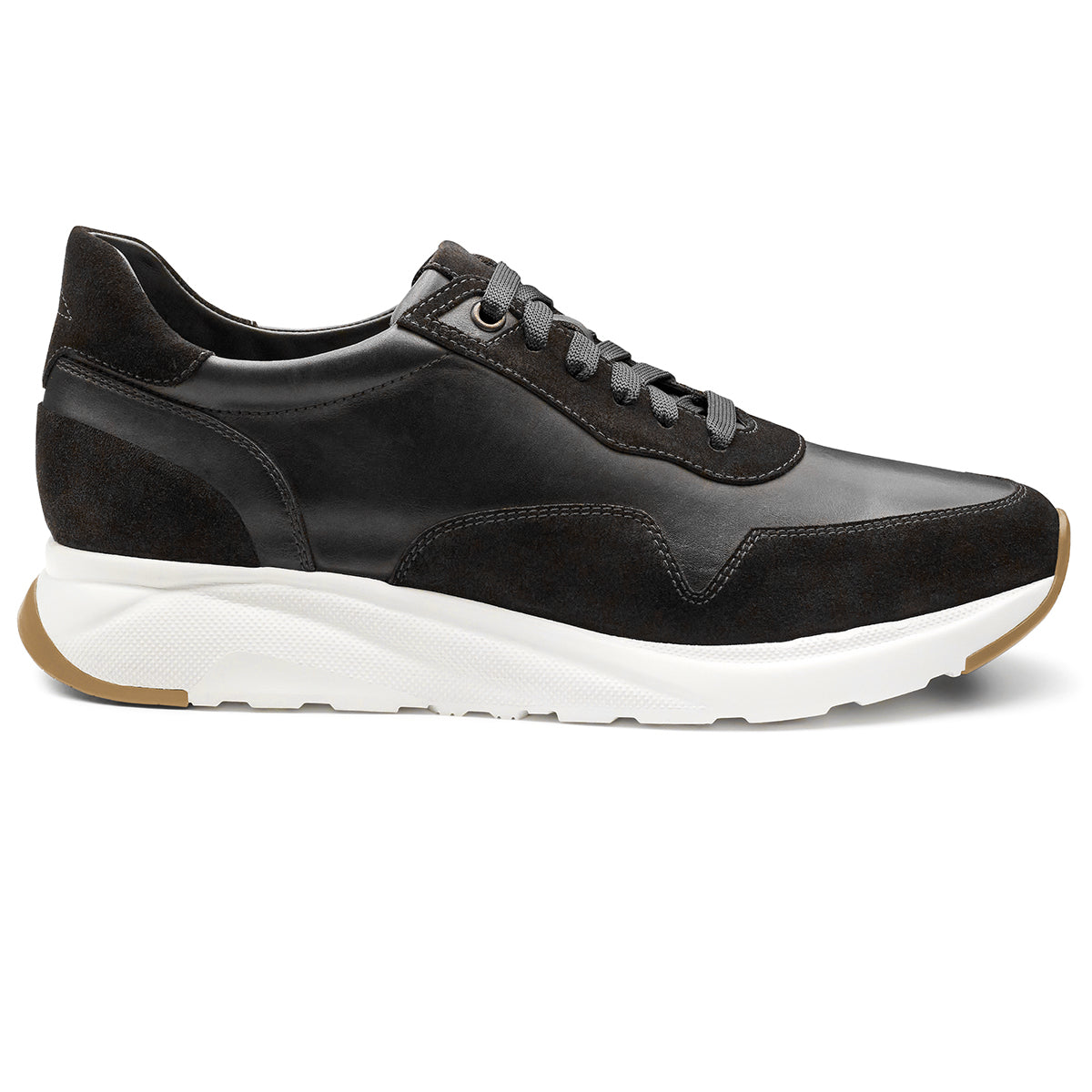 Tenis de piel estilo running para caballero.