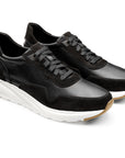Tenis de piel estilo running para caballero.