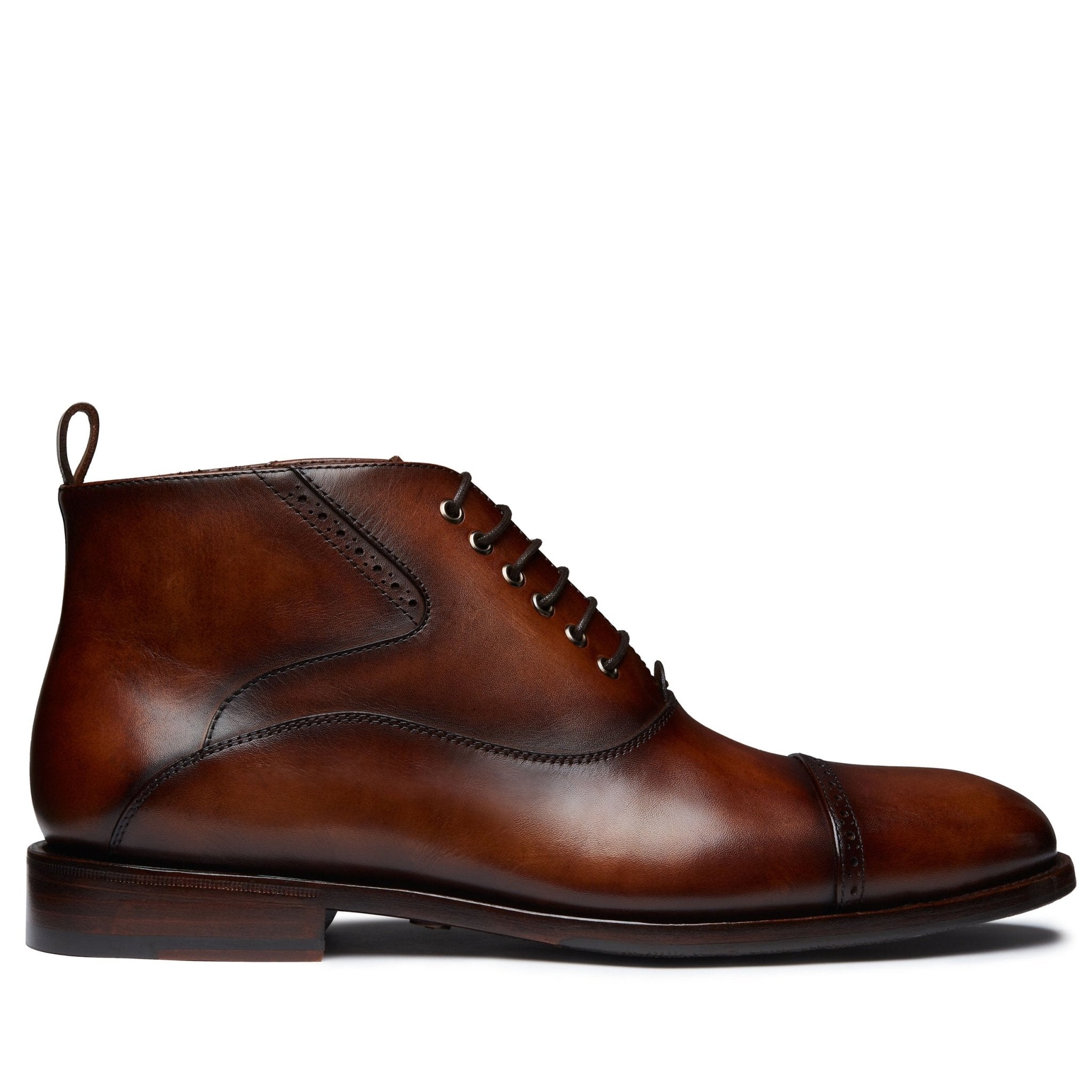 Botín Bostoniano de piel Goodyear Welt para caballero - Jean Pierre