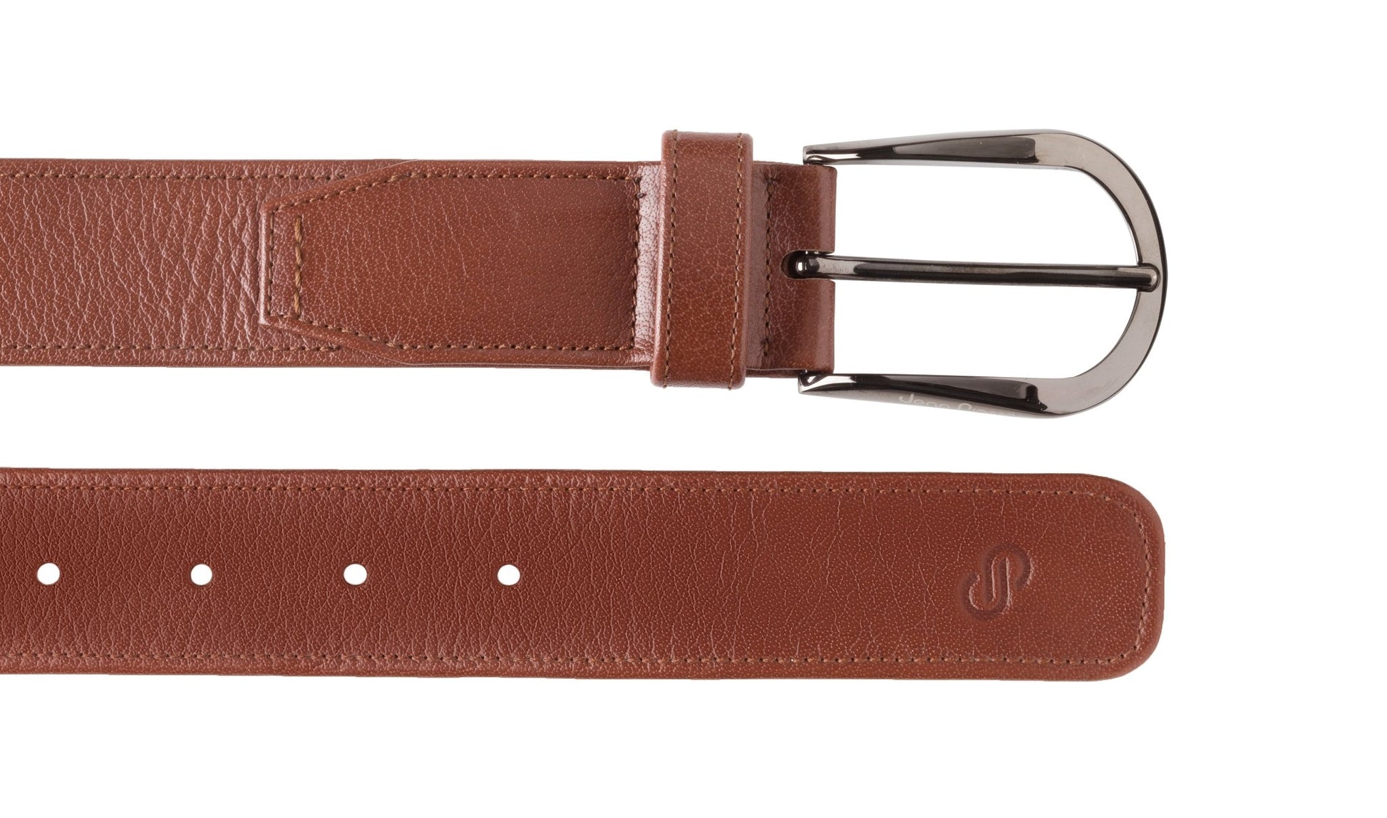 Cinturón liso en piel de Búfalo - Jean Pierre