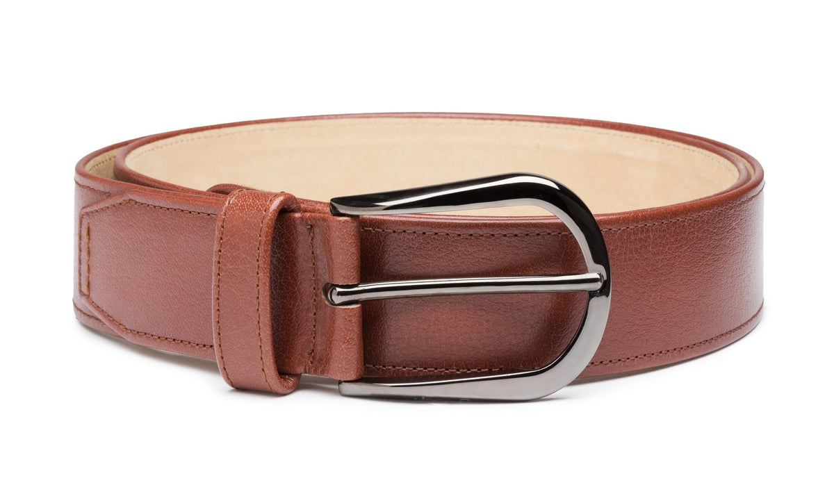 Cinturón liso de piel para caballero – Jean Pierre display picture 2