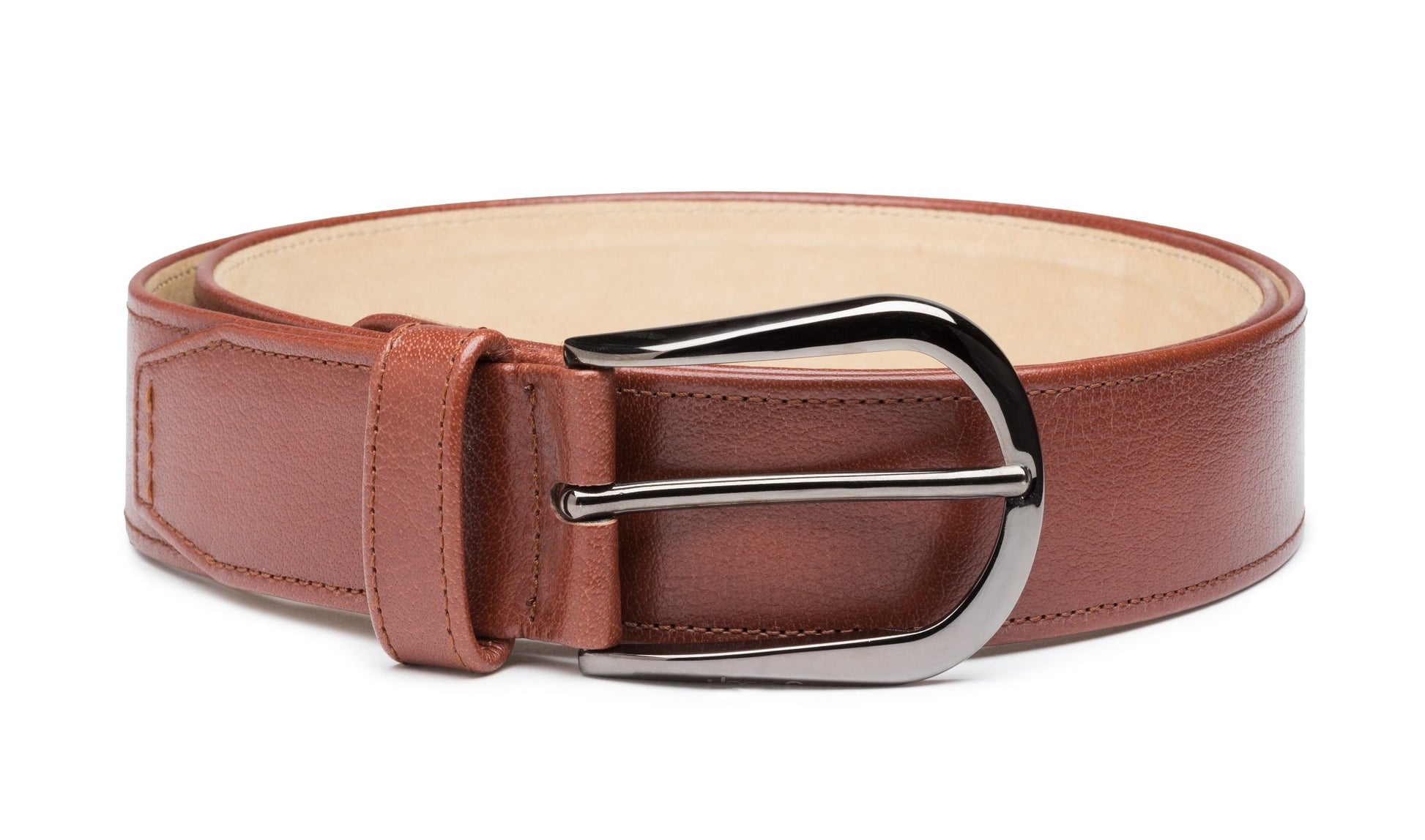 Cinturón liso en piel de Búfalo - Jean Pierre