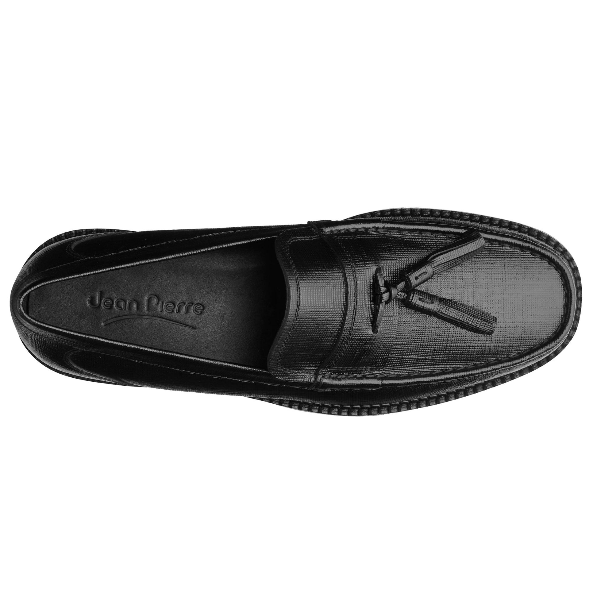 Mocasín Slip-on de piel para caballero tejido a mano - Jean Pierre