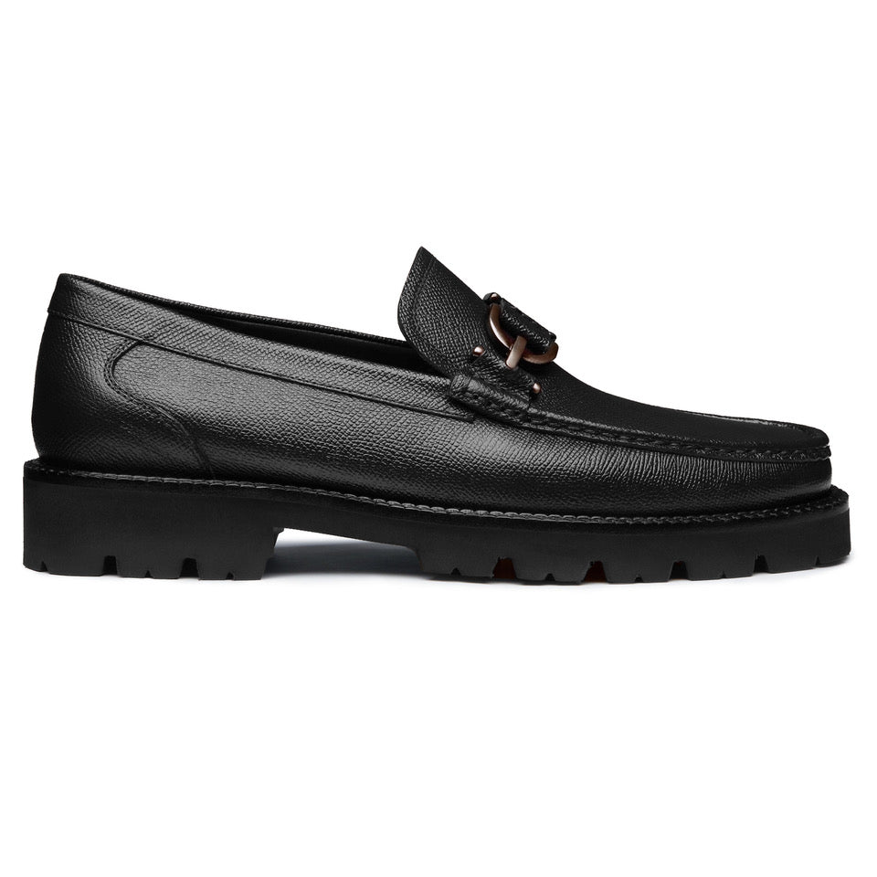 Mocasín Slip-On de piel para caballero tejido a mano - Jean Pierre