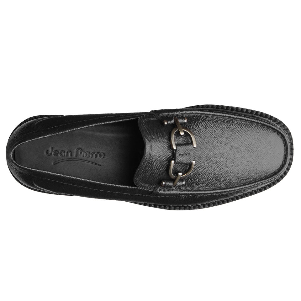 Mocasín Slip-On de piel para caballero tejido a mano - Jean Pierre